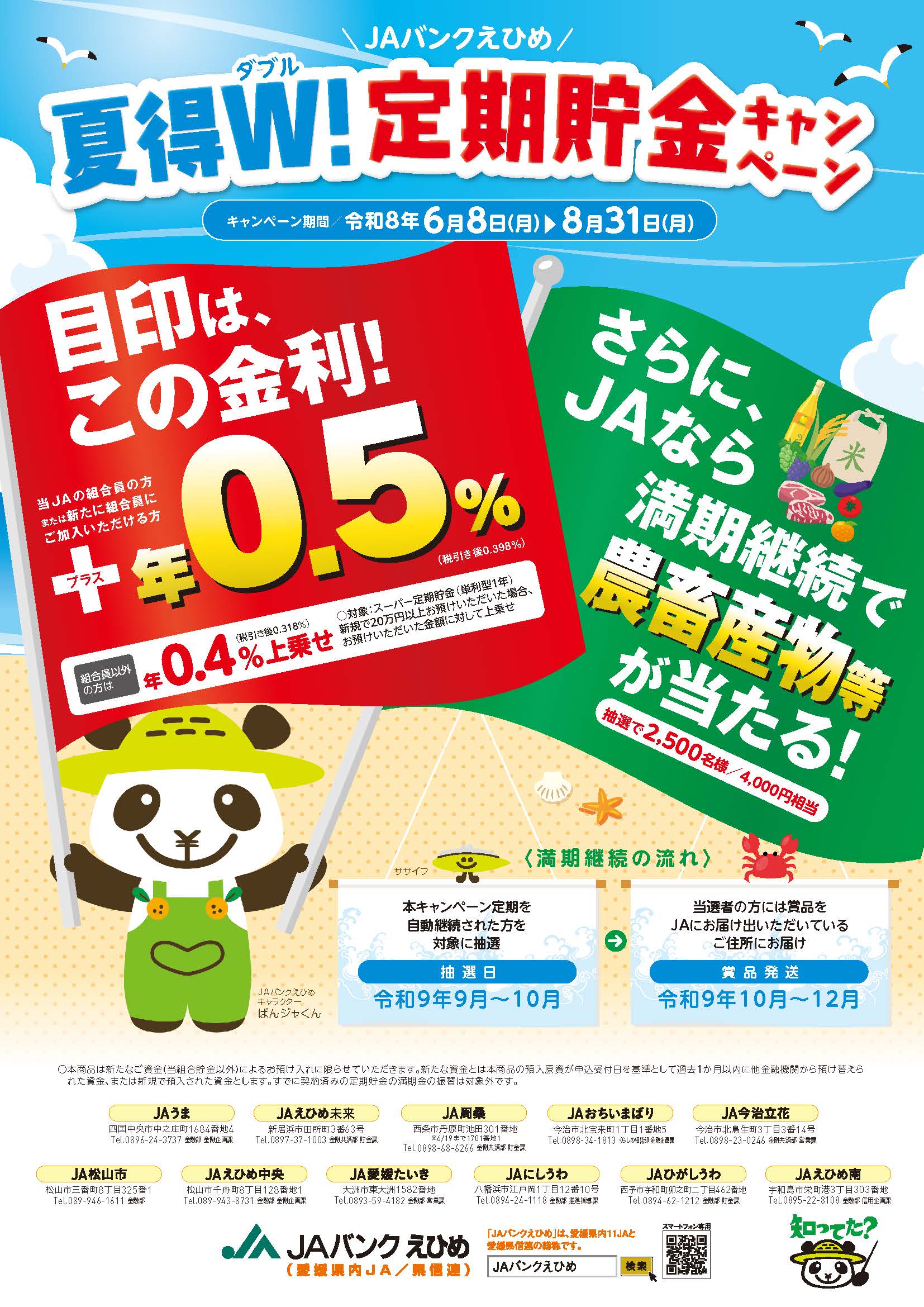 夏得W！定期貯金キャンペーン